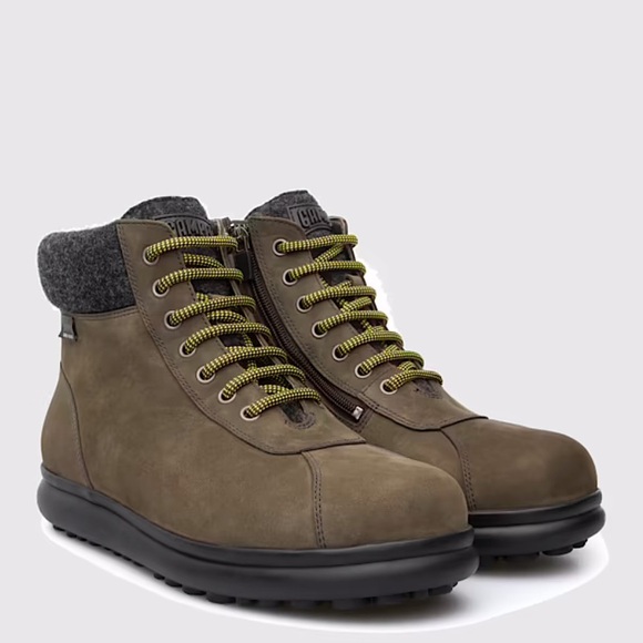 Camper Pelotas Protect Ankle Lace-Up Boots Nubuck Wool Gore-Tex Vibram 9.5 43C - Picture 1 of 9